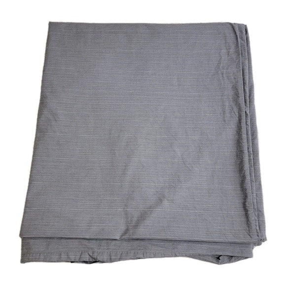 Calvin Klein Home Grey Thin Stripe Duvet Cover Full/Queen 100%‎ Cotton EUC